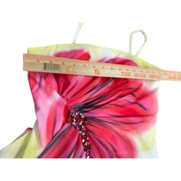 "Cartise"‎ Spagetti Strap Floral Summer Dress SZ 8 Fairycore Tea Party Wedding - Picture 8 of 15